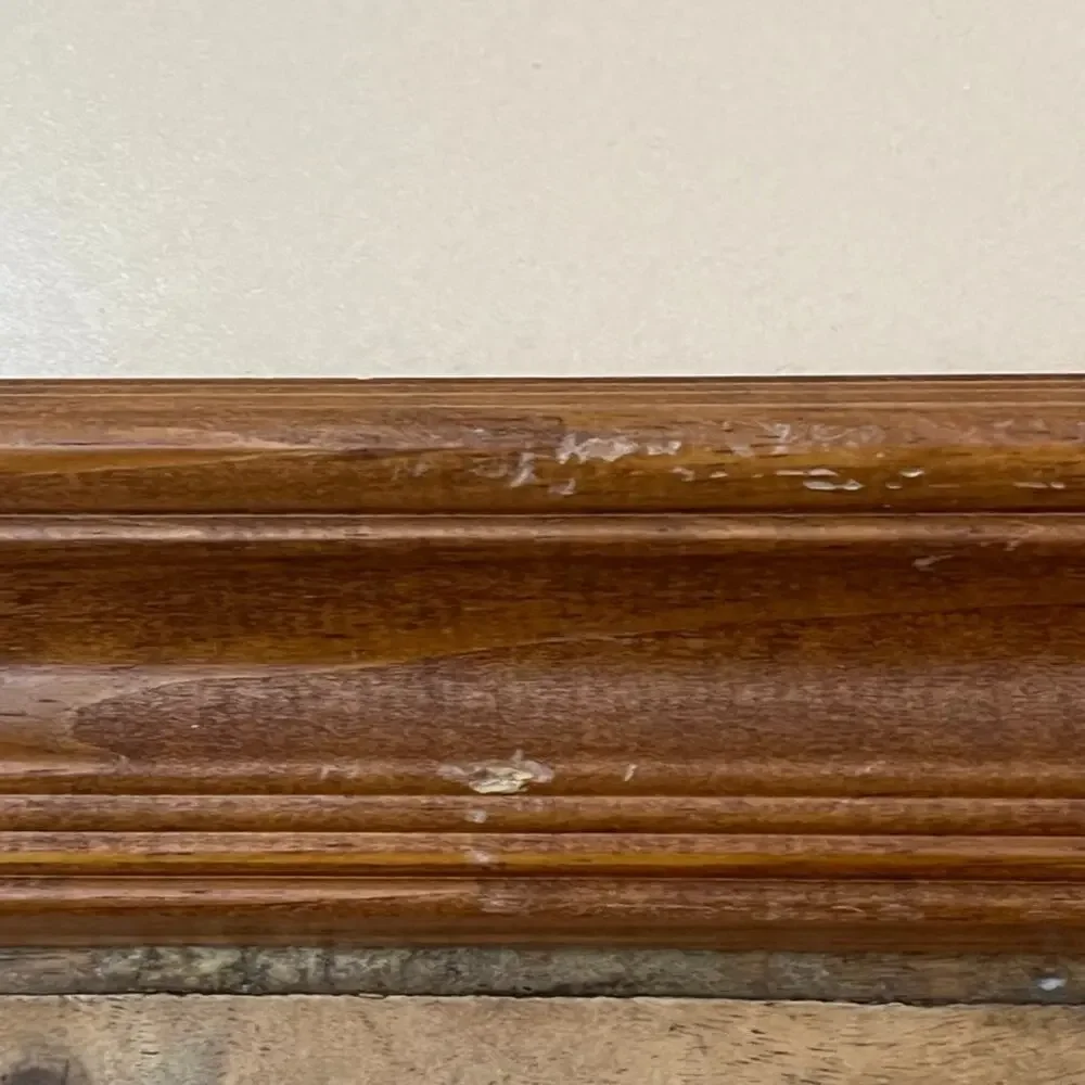 Wooden Picture Frame With Beige Mat 7.5 x 10 in Wall Hanging